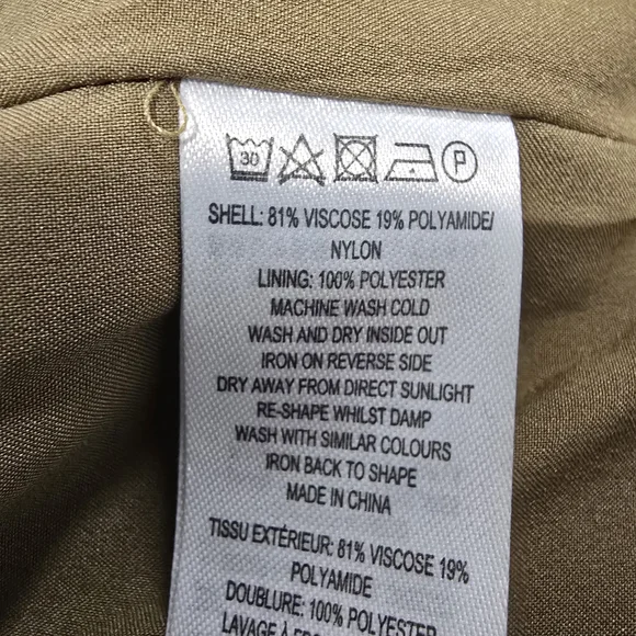 French Connection Metallic Gold Button-Front Jean Jacket - Picture 7 of 8